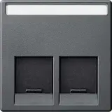 MERTEN MEG4574-0414 Abdeckung SE-Connector System M 2-fach | anthrazit