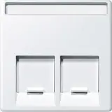 MERTEN MEG4574-0419 Abdeckung SE-Connector System M 2-fach | polarweiß matt
