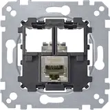 MERTEN MEG4576-0021 Tragplatte mit Anschlussmodul RJ45 1-fach, Cat. 6a