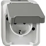 MERTEN MEG2301-8029 SCHUKO-Steckdose AQUASTAR 1-fach | lichtgrau