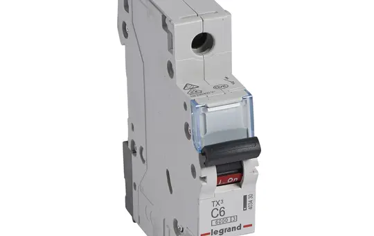 LEGRAND LS C6 1P 6KA TX³ Leitungsschutzschalter 1-polig Typ C 6 A