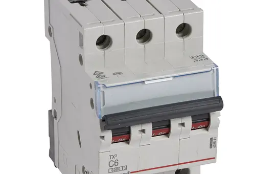 LEGRAND 403541 TX³ Leitungsschutzschalter 3-polig Typ C 6 A