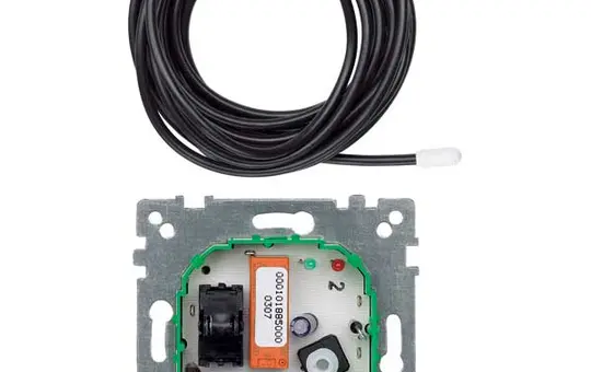 MERTEN 537100 Raumtemperaturregler Schließer, 230 V, Schalter, Fernfühler