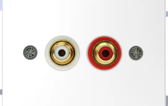 MERTEN MEG4350-6035 Steckdose Audio-Anschluss System Design lotosweiß