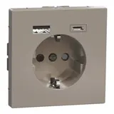 MERTEN MEG2367-6052 SCHUKO-Steckdose Design USB-A/C, 3,0 A | moccametallic
