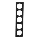MERTEN MEG4050-3603 Abdeckrahmen M-Pure OceanPlastic 5-fach | schwarz matt