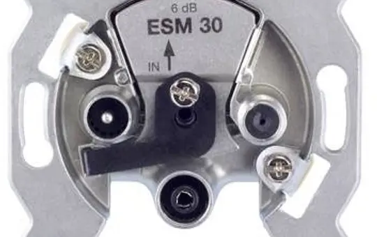 KATHREIN 274429 Modem-Einzelanschlussdose 3-Loch SAT, Stich, 6,5 dB