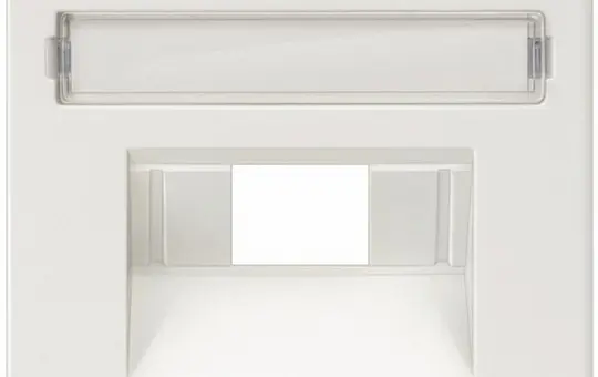 SIEMENS 5TG2546 beschr. Netzwerkabdeckung DELTA line 1-/2-fach | reinweiß