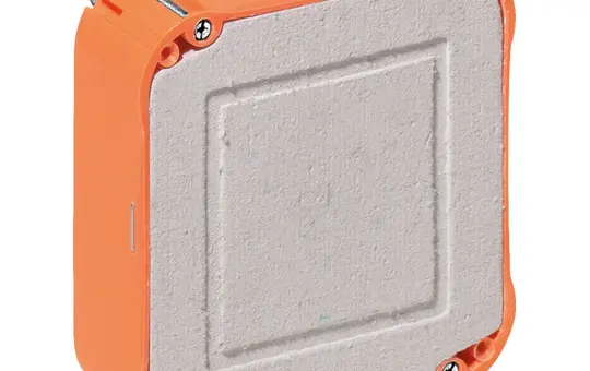 KAISER 9195-22 Hohlwand Universal-Einbaugehäuse orange | 105x105 mm