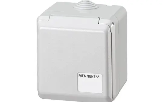 MENNEKES 4105 Cepex-Wandsteckdose 16 A, 5-polig, 400 V | lichtgrau