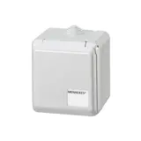 MENNEKES 4110 Cepex-Wandsteckdose 32 A, 5-polig, 400 V | lichtgrau