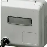 MENNEKES 4172 Cepex-Anbausteckdose Schriftfeld, abschließbar 16 A, 3-polig, 230 V | perlweiß