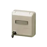MENNEKES 4180 Cepex-Anbausteckdose Schriftfeld, abschließbar 32 A, 5-polig, 400 V | perlweiß