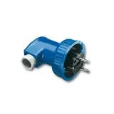 BUSCH-JAEGER 74WD SCHUKO-Stecker IP66, gewinkelt | blau