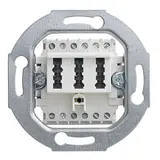 BUSCH-JAEGER 0242/04 Telefondose 2x6/6 NFF | alpinweiß