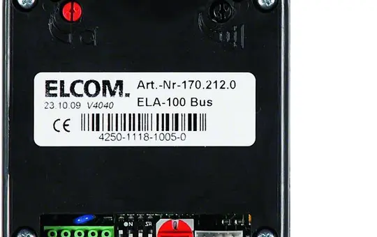 ELCOM 1702120 Türlautsprecher i2 schwarz