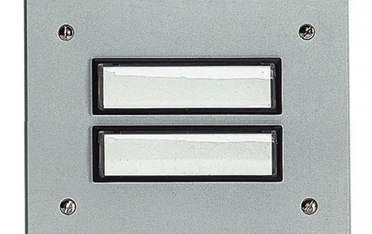GROTHE 55802 Etagenplatte UP 2-fach, einreihig | aluminium eloxiert