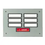 GROTHE 55827 Etagenplatte UP 7-fach, zweireihig | aluminium eloxiert