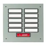 GROTHE 55831 Etagenplatte UP 11-fach, zweireihig | aluminium eloxiert