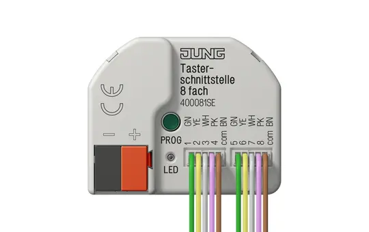 JUNG 400081SE KNX-Tasterschnittstelle 8-fach, Secure