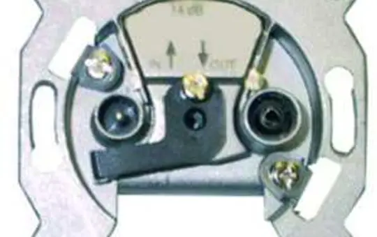 KATHREIN 274224 2L-Durchgangsdose 2-fach, Durchgang, 1,9 dB