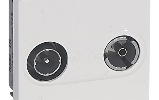 LEGRAND 078783 Antennendose Mosaic 2-fach, SAT, Stich | weiß