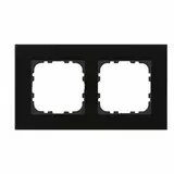 MDT BE-GTR2S.01S Abdeckrahmen Glas Sortiment 55 2-fach | glas schwarz/schwarz