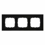 MDT BE-GTR3S.01S Abdeckrahmen Glas Sortiment 55 3-fach | glas schwarz/schwarz