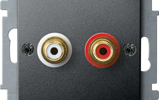 MERTEN MEG4350-0414 Steckdose Audio-Anschluss System M anthrazit