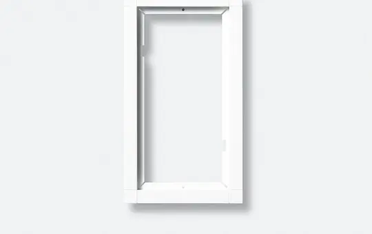 SIEDLE KR 611-2/1-0 SM Kombirahmen 2-fach | silber metallic