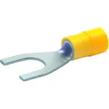 KLAUKE 650C6 Quetschkabelschuh M6, Gabelform | gelb | 4-6 mm²
