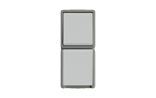 SIEMENS 5TA4816 Aufputzkombination Delta Fläche IP44 1-fach, Wechselschalter