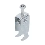 OBO BETTERMANN 1186003 Stahl-Bügelschelle verzinkt 2-fach, Metalldruckwanne, H-Fuß | 8-12 mm