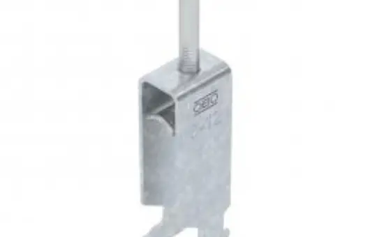 OBO BETTERMANN 1186004 Stahl-Bügelschelle verzinkt 3-fach, Metalldruckwanne, H-Fuß | 8-12 mm