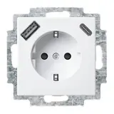 BUSCH-JAEGER 20EUCB2USBAC-914 SCHUKO-Steckdose Balance USB-A/C, 2,4 A | alpinweiß
