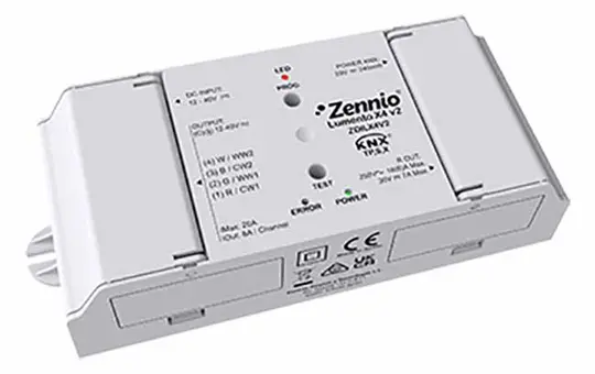 ZENNIO ZDILX4V2 KNX-LED-Dimmaktor REG 4-fach, Secure