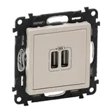 LEGRAND 753212 Valena Life INMATIC Einsatz USB-A, 1,5 A | mandelweiß
