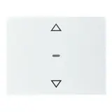 BERKER 80961279 Abdeckung für Tastsensor K.1/K.5 1-fach, Pfeile | polarweiß glänzend