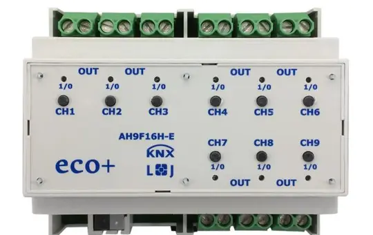 LINGG&JANKE 79238SEC KNX-Schaltaktor 16 A 9-fach, 140 µF, secure