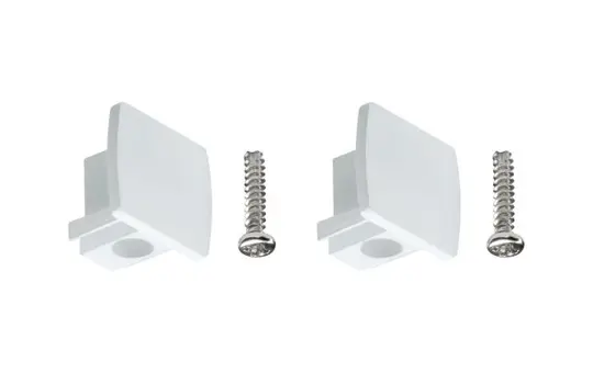 PAULMANN 954.97 URail Endkappen 2er-Pack | weiß