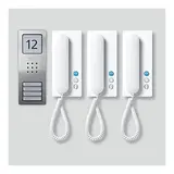 SIEDLE SET CA 812-3 E/W Türsprechanlagen-Set Compact 3 Innenstationen