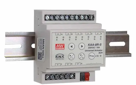 MEANWELL KAA-8R-10S KNX Universal-Aktor 8-fach, 10 A, Secure
