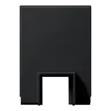 GIRA 1069005 Adapter zur Kanaleinführung System 55 1-fach | schwarz matt lackiert