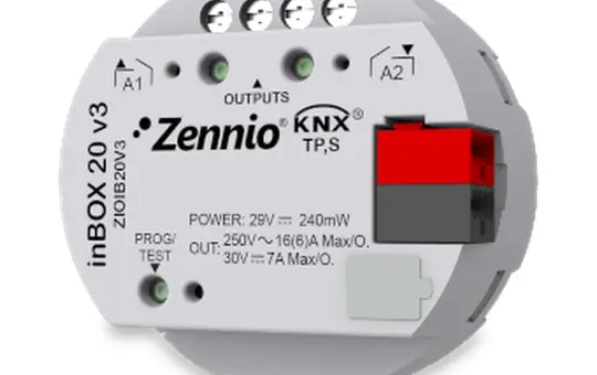 ZENNIO ZIOIB20V3 Unterputz KNX-Universalaktor 2-fach