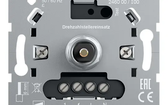 GIRA 246000 Drehzahlstellereinsatz System 3000 Standard