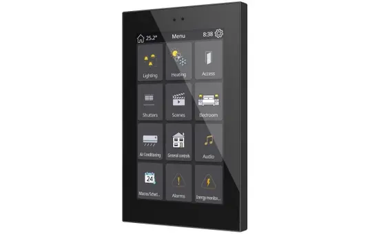 ZENNIO ZVIZ50A KNX-Touchpanel schwarz | 5 Zoll