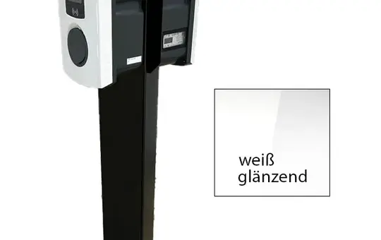FleXmount FM_ST_TW_AP_Wg Pulverbeschichtung Stele 2-fach | weiß glänzend