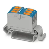 PHOENIX 1019527 Verteilerblock PTVFIX für Hutschiene 6-fach | blau | 2,5 mm²