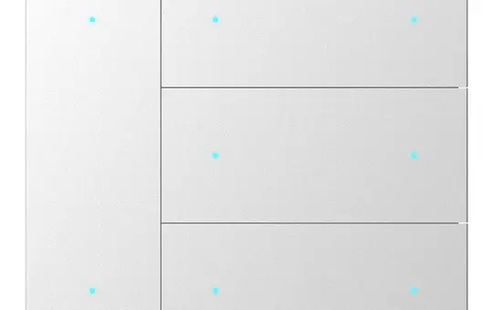 GVS CHKA-08/W.1.22 Wippenset für WALTZ 4-fach, Aluminium | silber