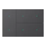 GVS CHTKA-06/W.1.23 Wippenset für WALTZ TOUCH+ PAD 4-fach, Aluminium | anthrazit